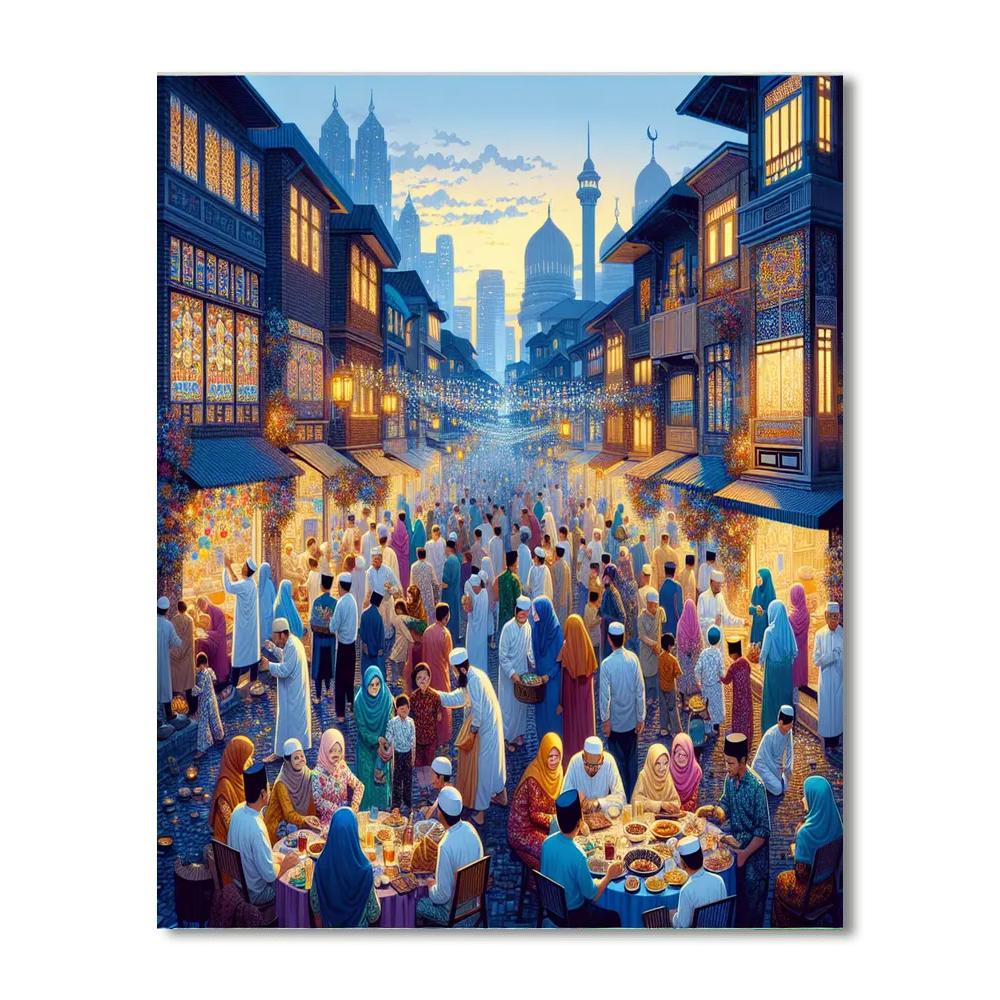 Eid Al-fitr Festivities - Jakarta, Indonesia Paint By Numbers