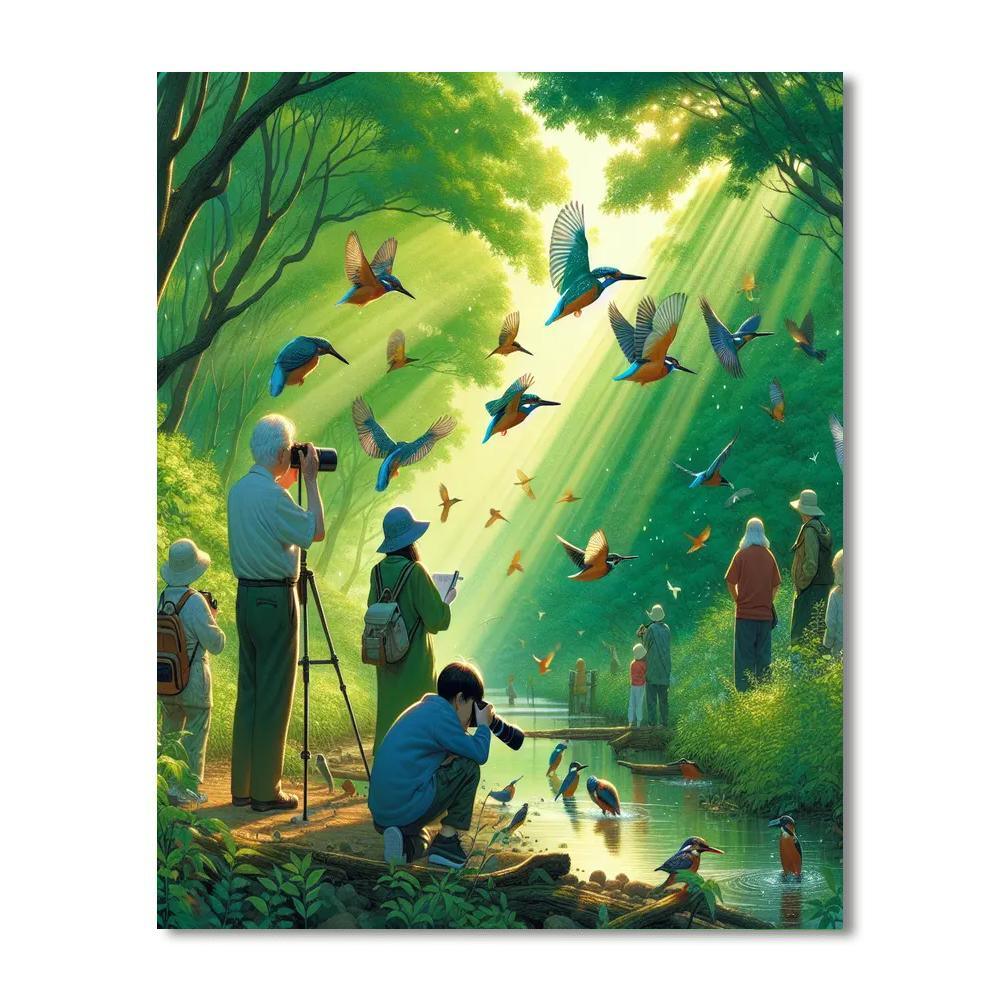 Kingfisher Festival Paint By Numbers Art