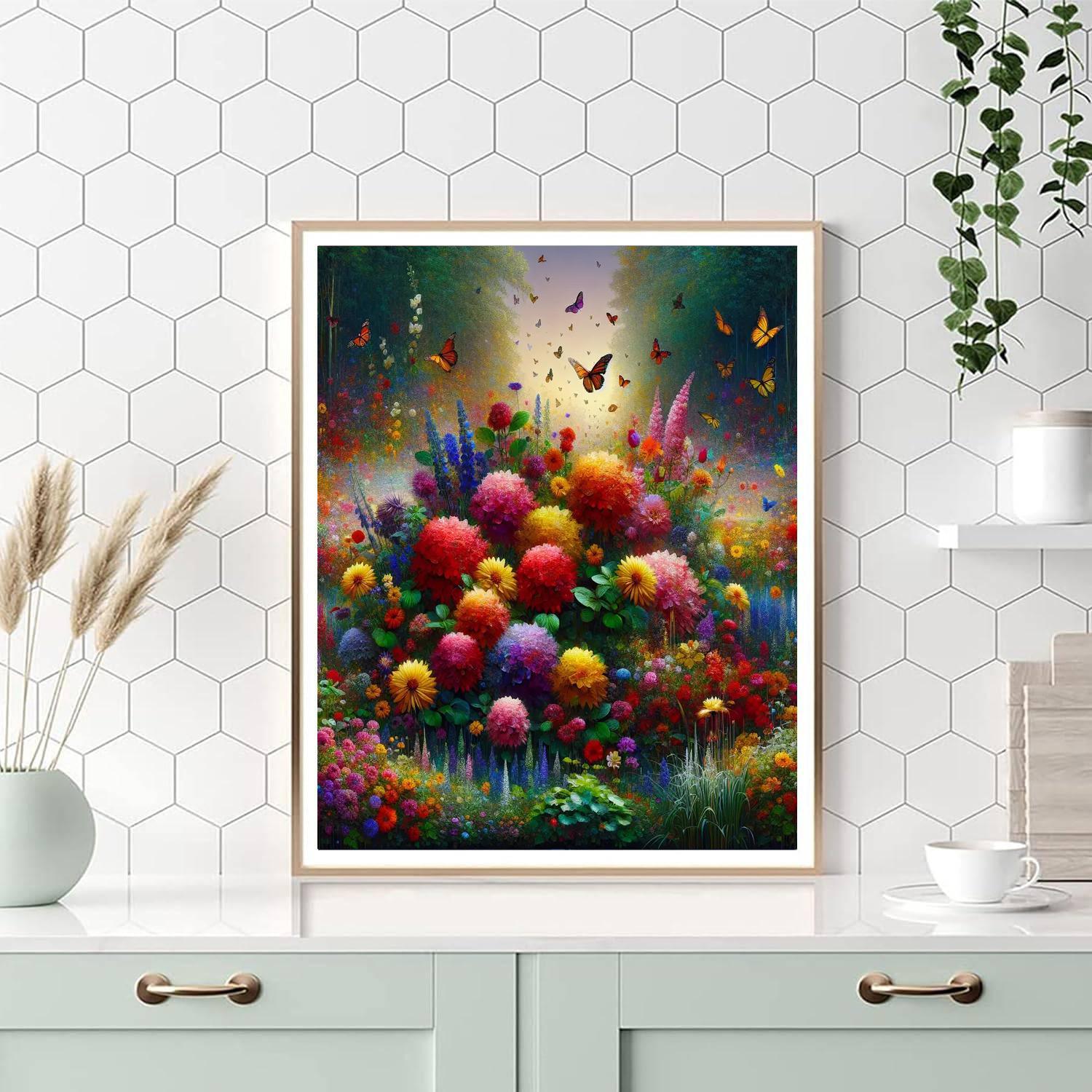 Colorful Flower Festival DIY Paint By Numbers