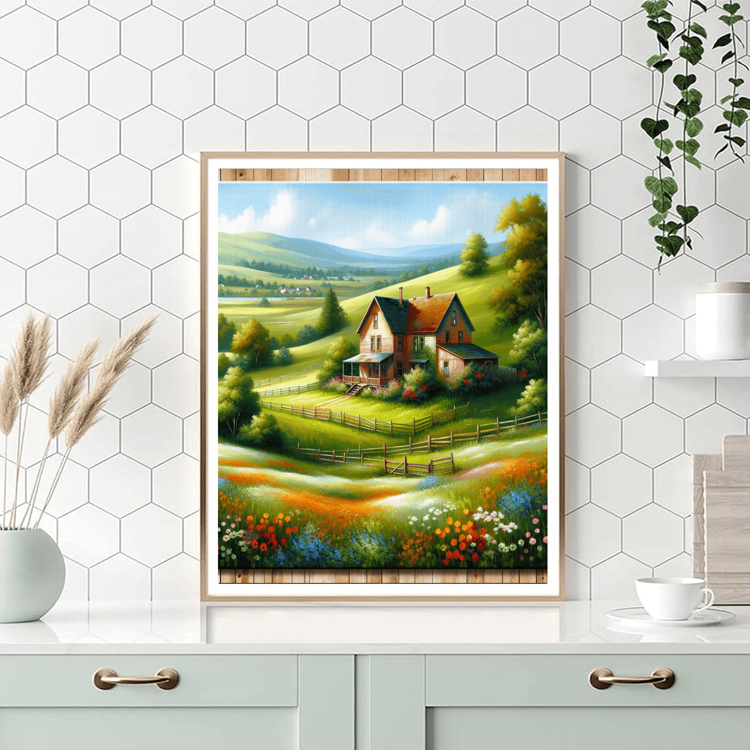 Charming Countryside Retreat Paint By Number