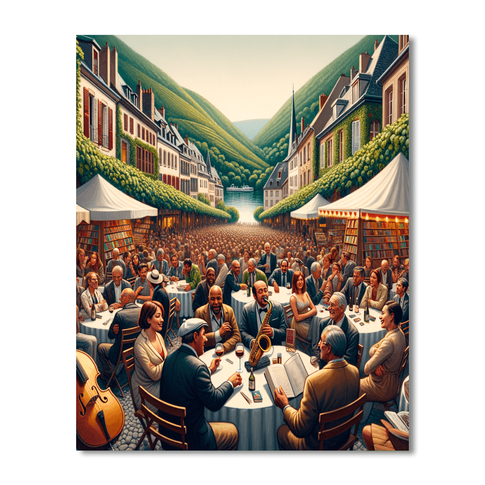 Franschhoek Literary Festival - South Africa Painting By Numbers Kit