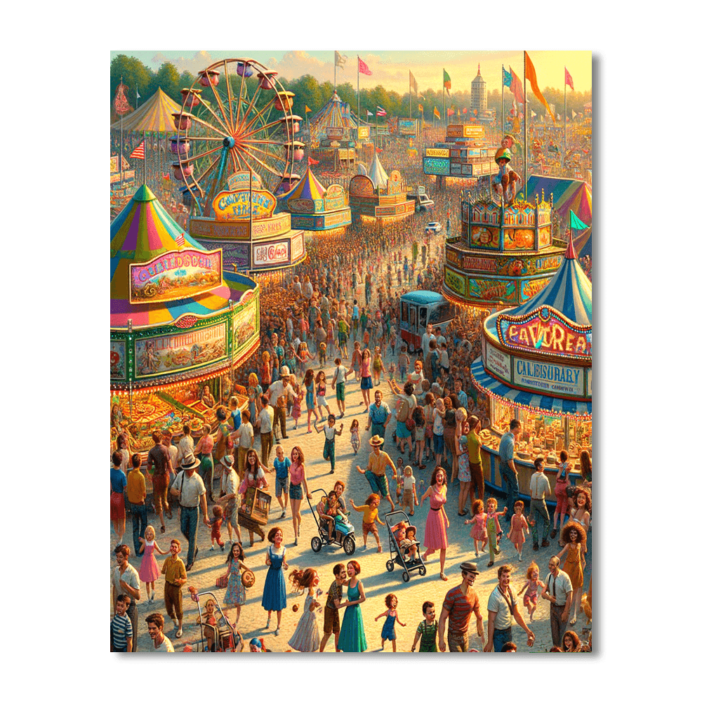 Oklahoma State Fair - Usa Painting By Numbers Kit