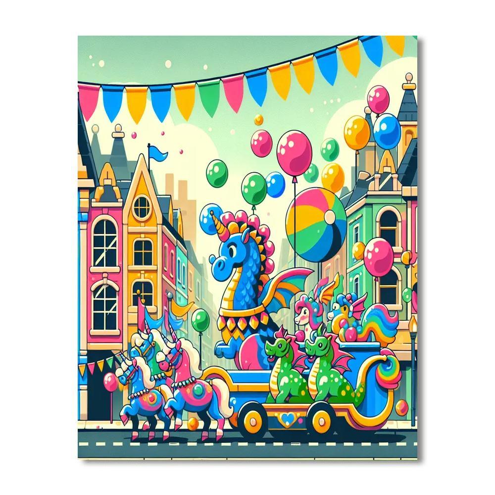 Magical Kingdom Parade Paint By Numbers