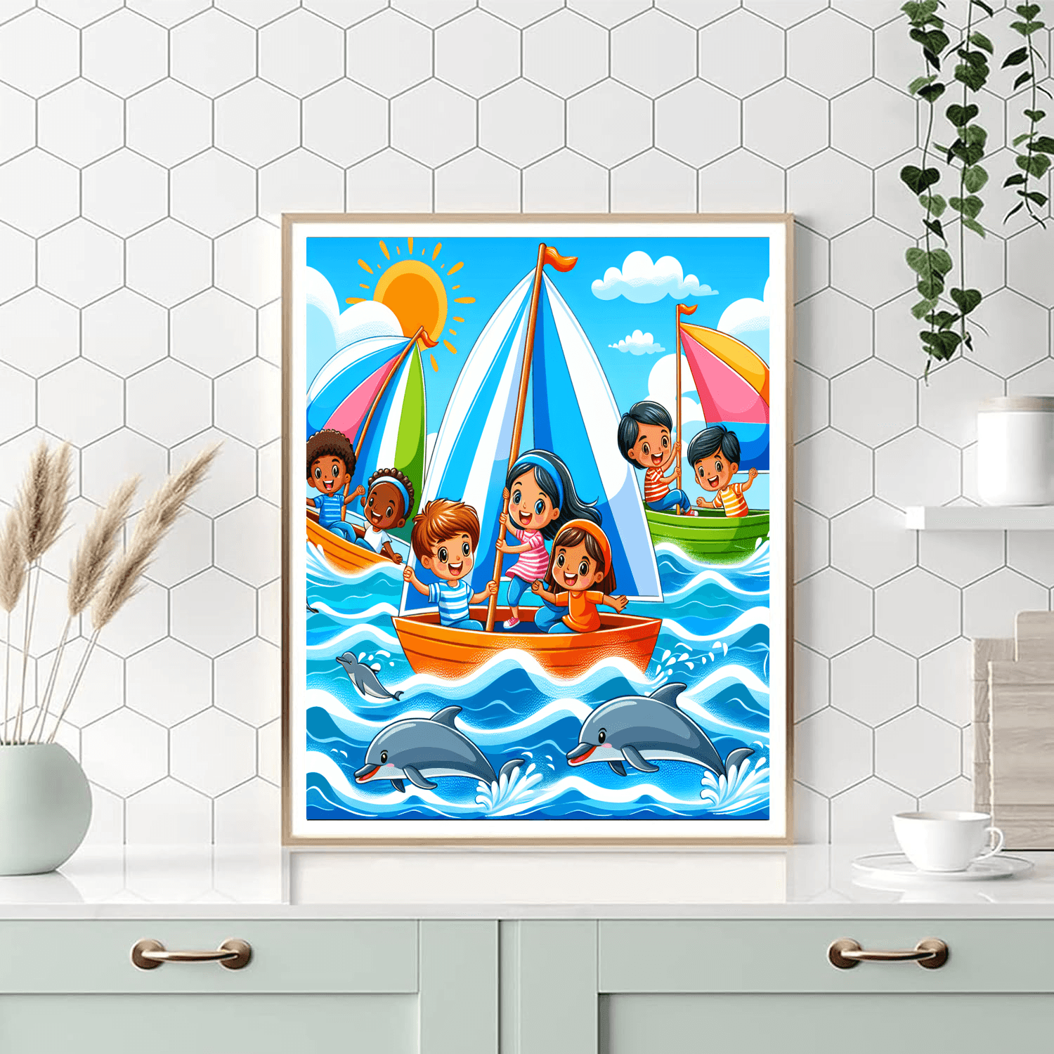 Sailing Adventures On The Ocean Painting By Numbers Kit