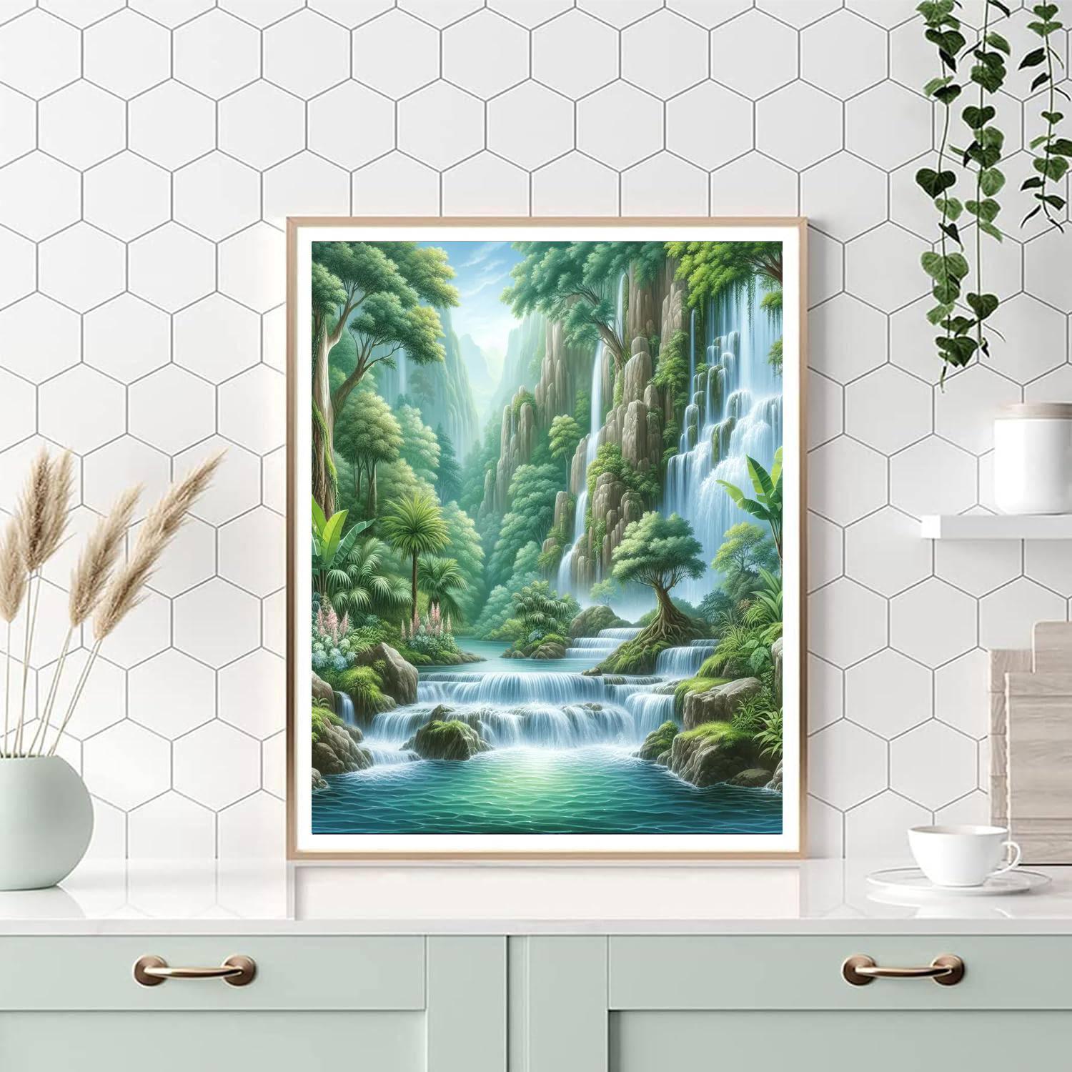 Mystical Waterfall Enclave DIY Paint By Numbers