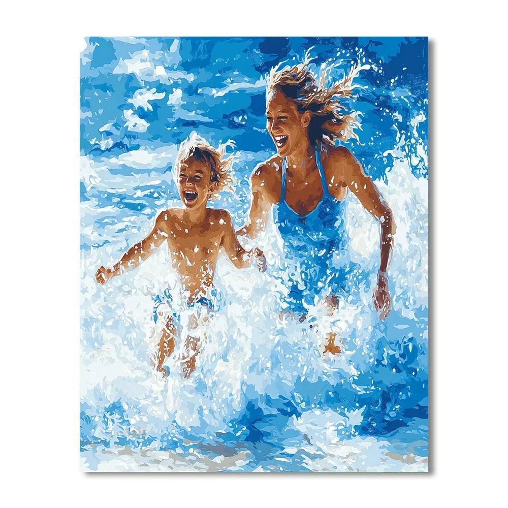 Ocean Waves Of Laughter DIY Paint By Numbers