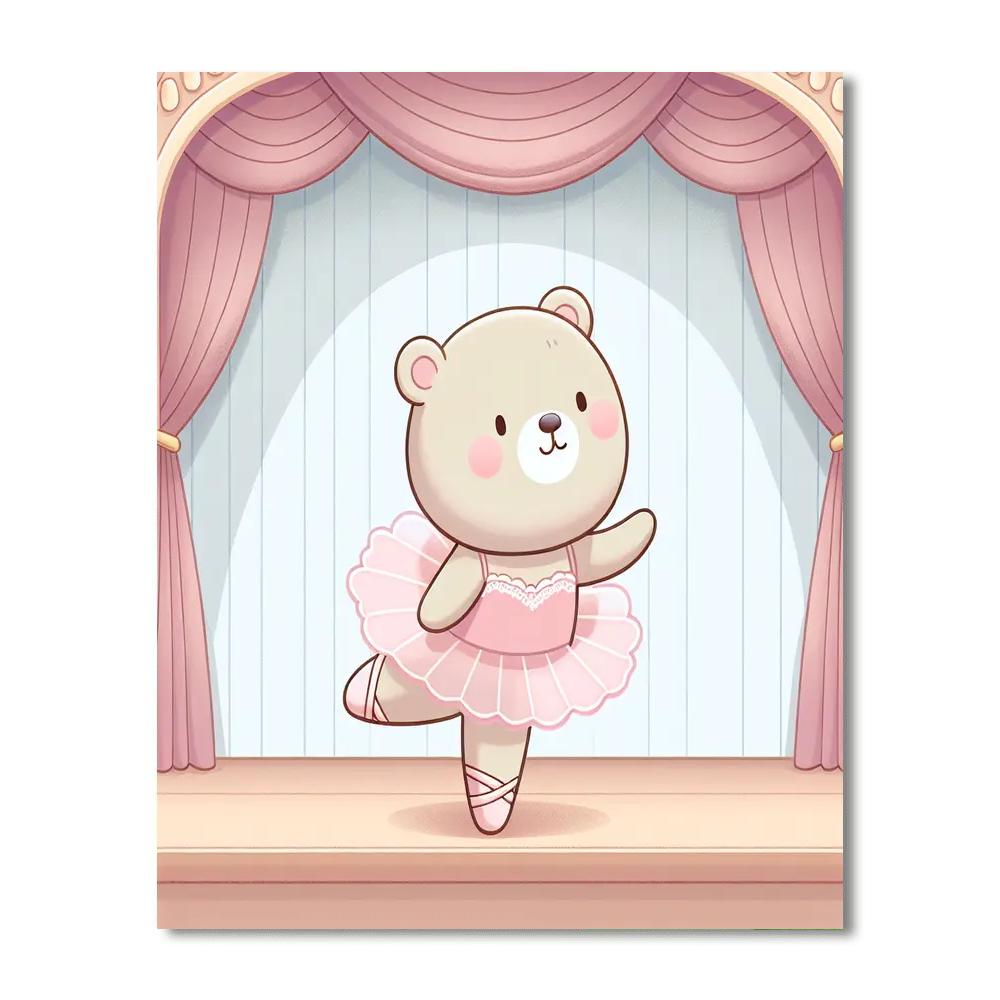 Ballet Bear's Big Performance Paint By Numbers Kits