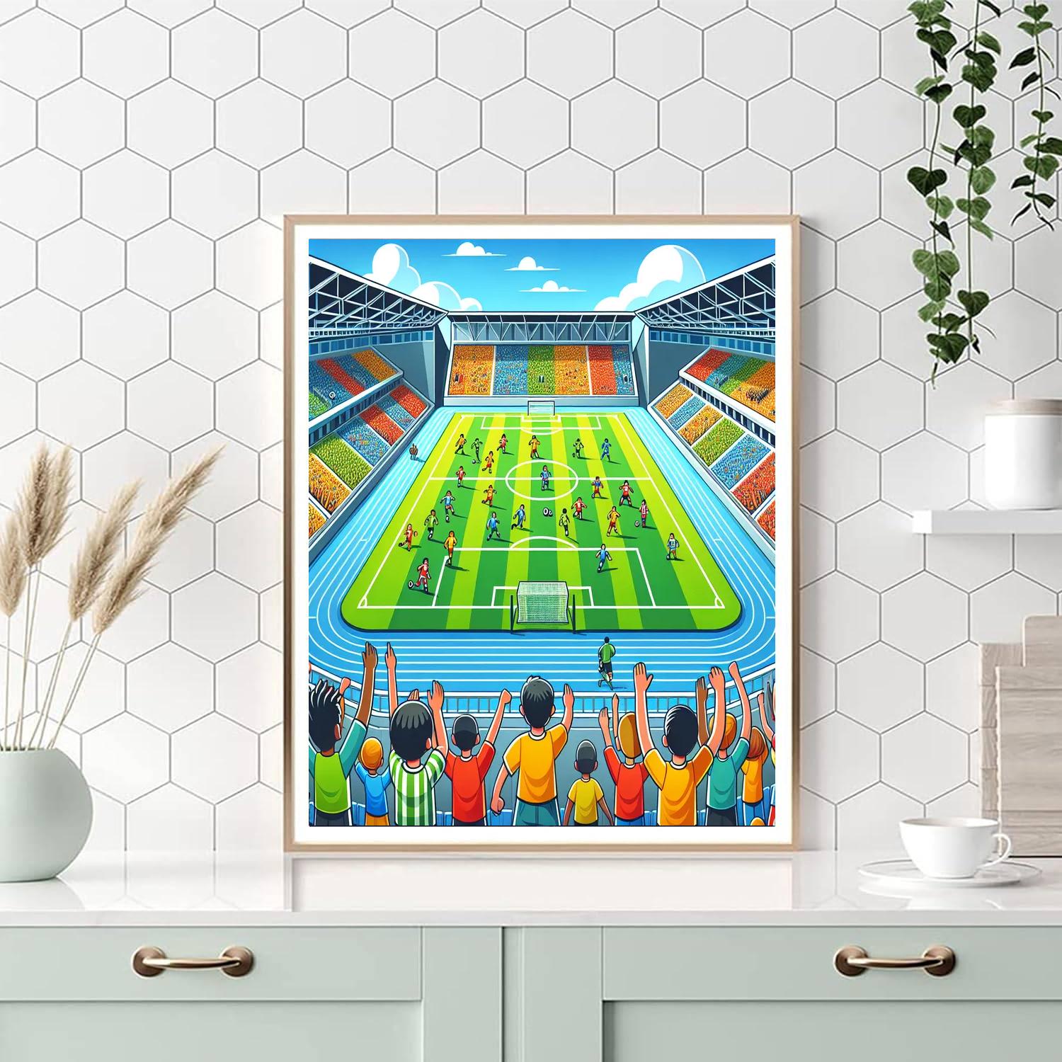 Sports Stadium Paint By Number