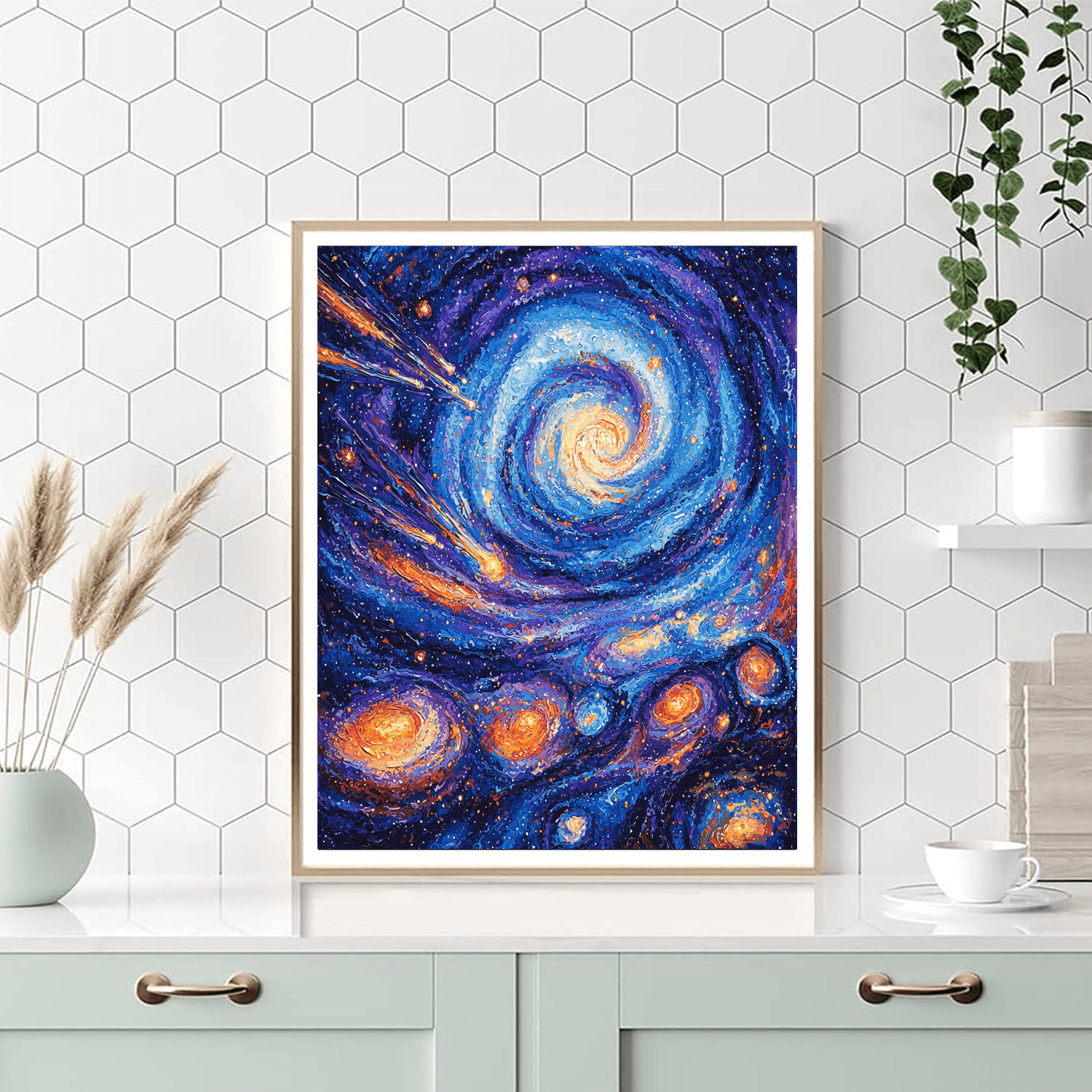 Salvador Dali Inspired Celestial Whirl  Painting By Numbers Kit