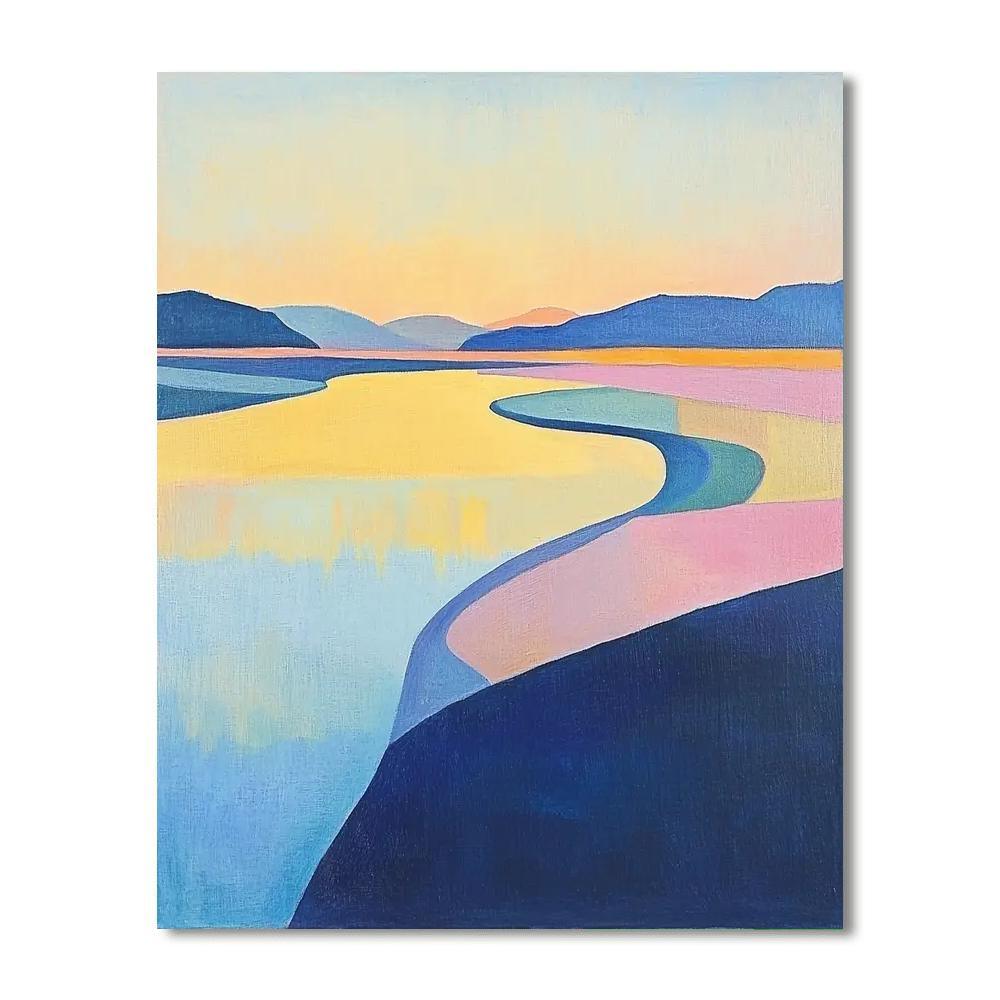 Paul Cézanne Inspired Floating Above The Horizon  Paint By Color