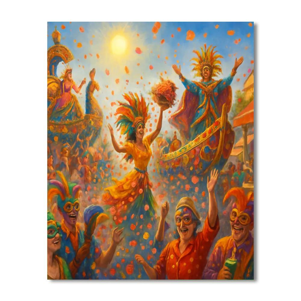 Mardi Gras In Nice DIY Paint By Numbers