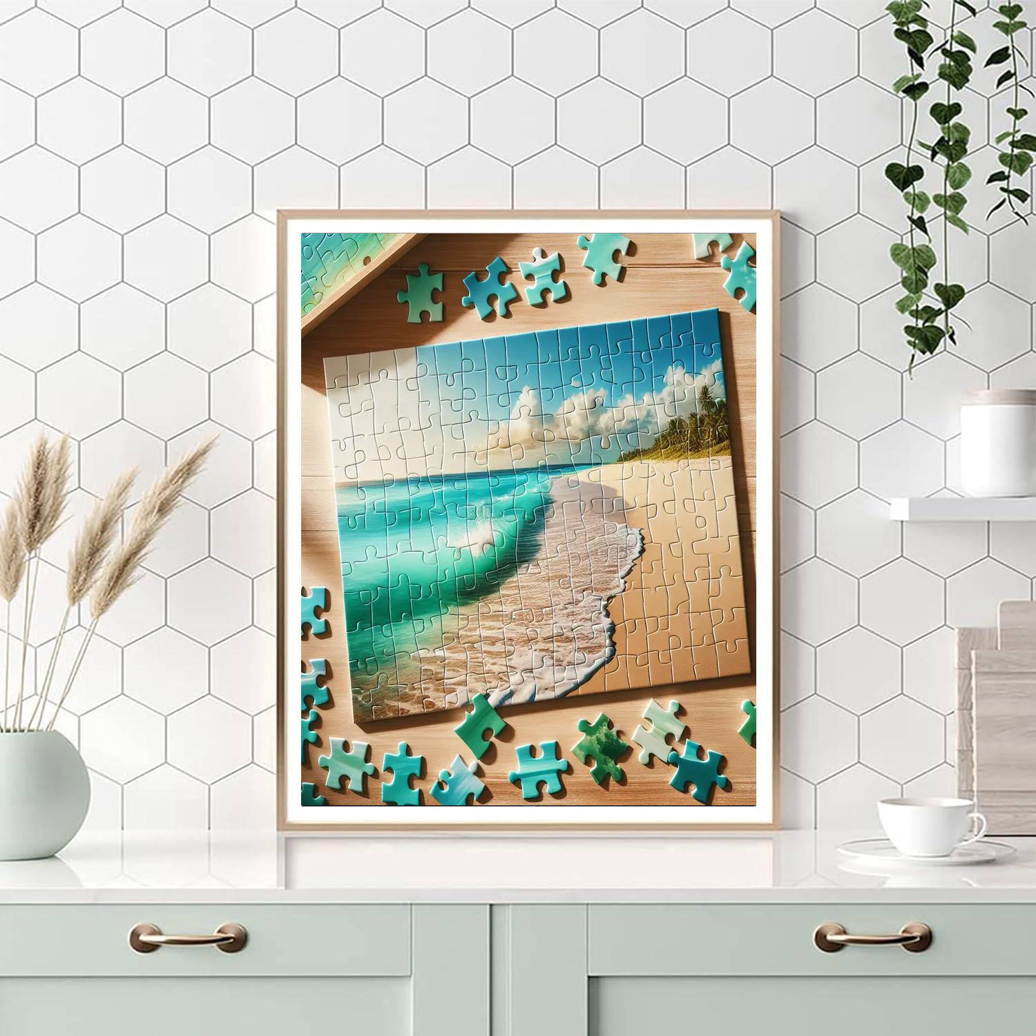 Serene Seaside Puzzle Paint By Number