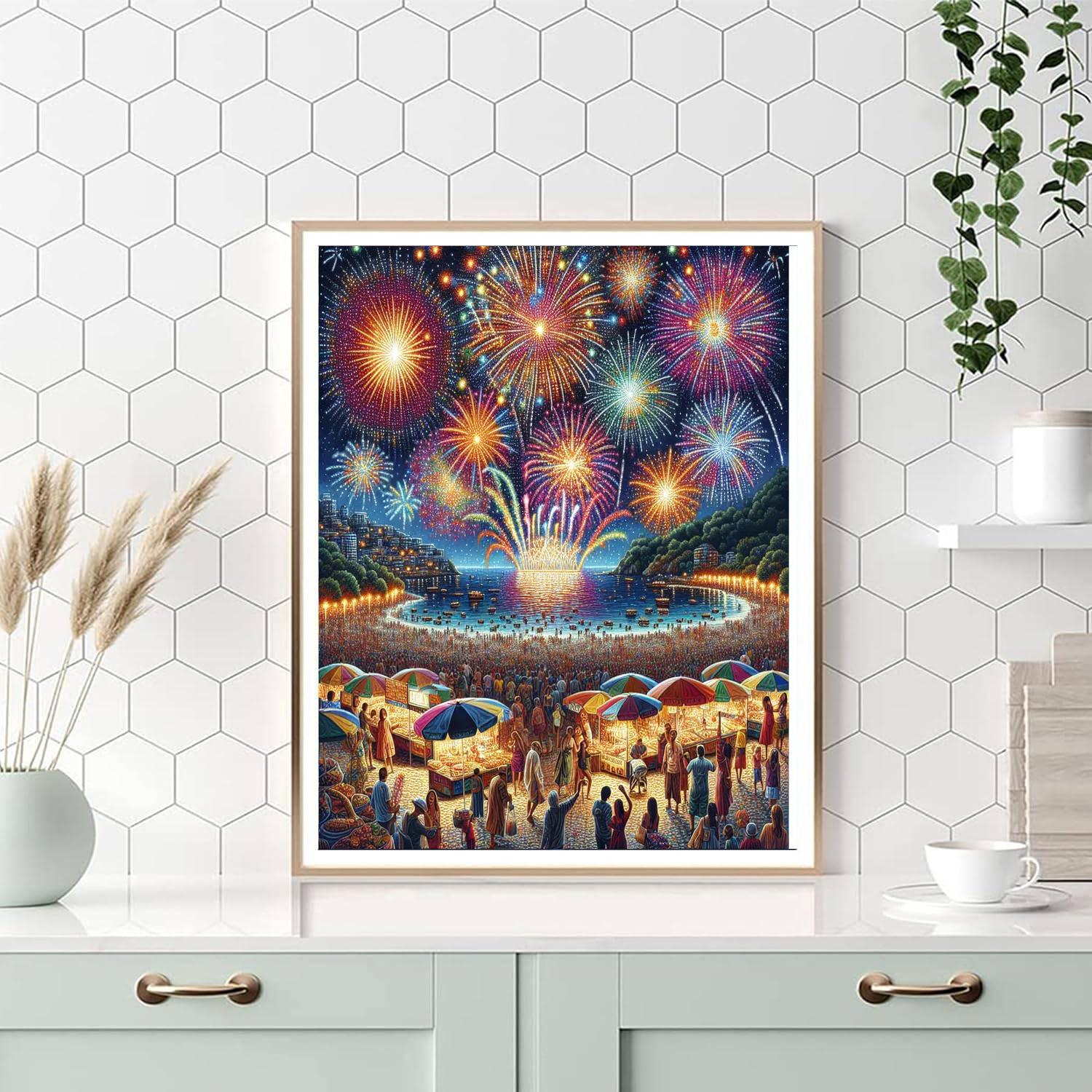 Pattaya International Fireworks Festival - Pattaya, Thailand Painting Number Kit