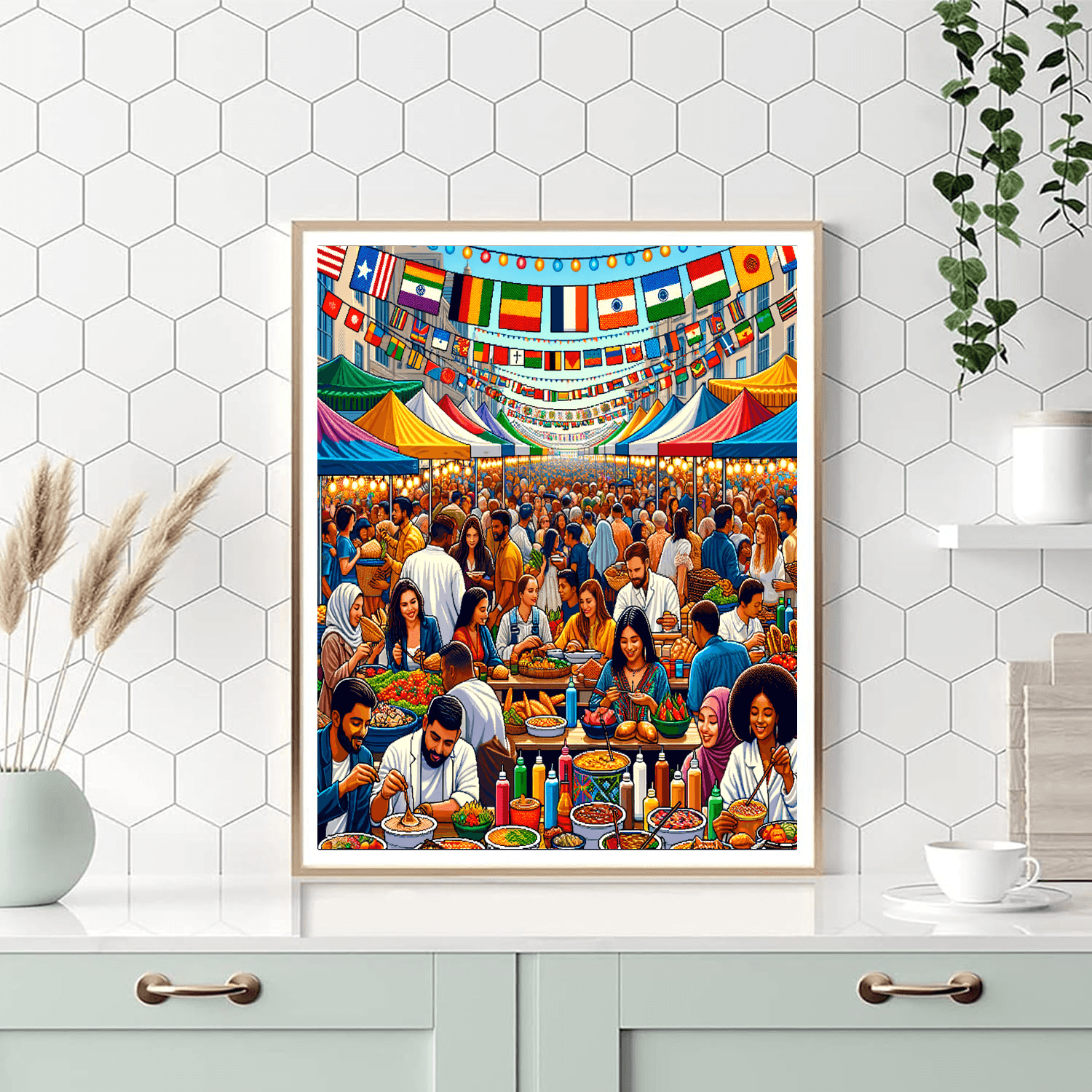 The International Festival Of Street Food Painting By Numbers Kit