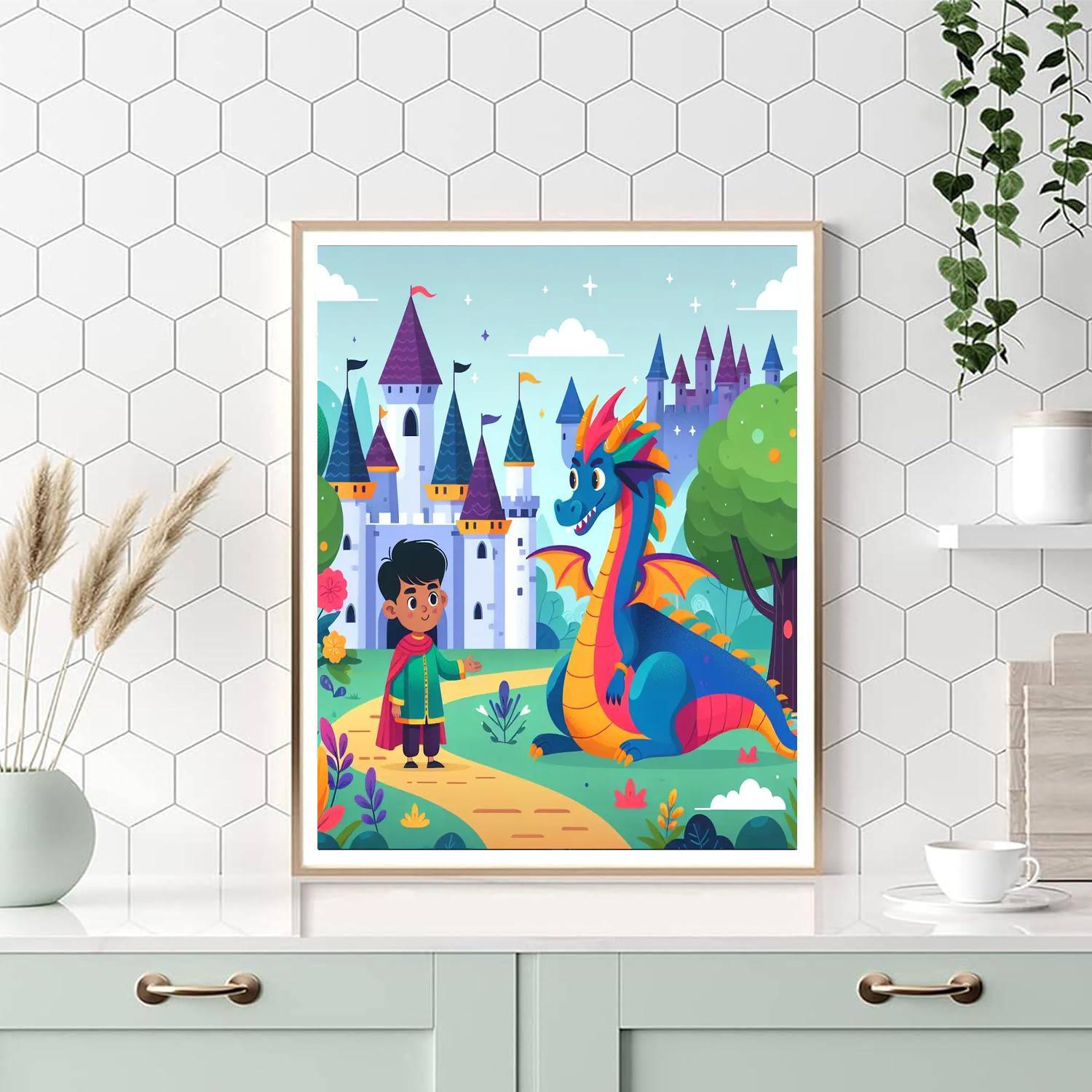 Dragon's Realm Adventure Paint By Number