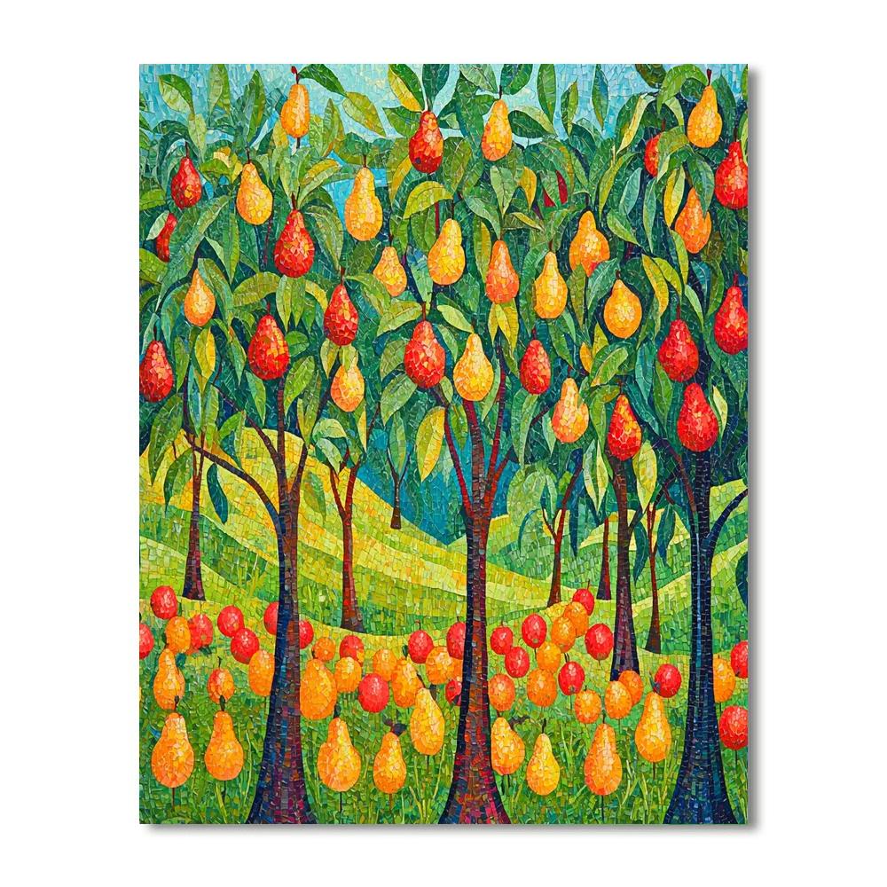 Henri Rousseau Inspired Vivid Colorful Orchards  Paint By Numbers Kits