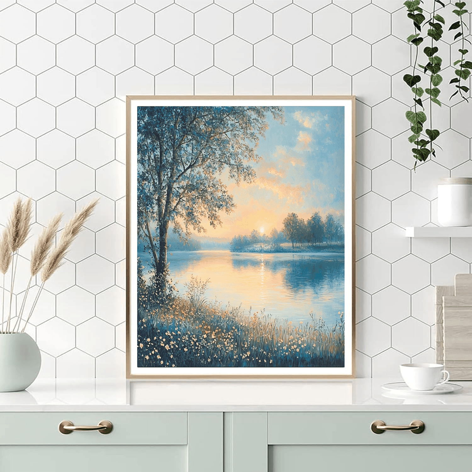 Claude Monet Inspired Morning Serenity  DIY Paint By Numbers
