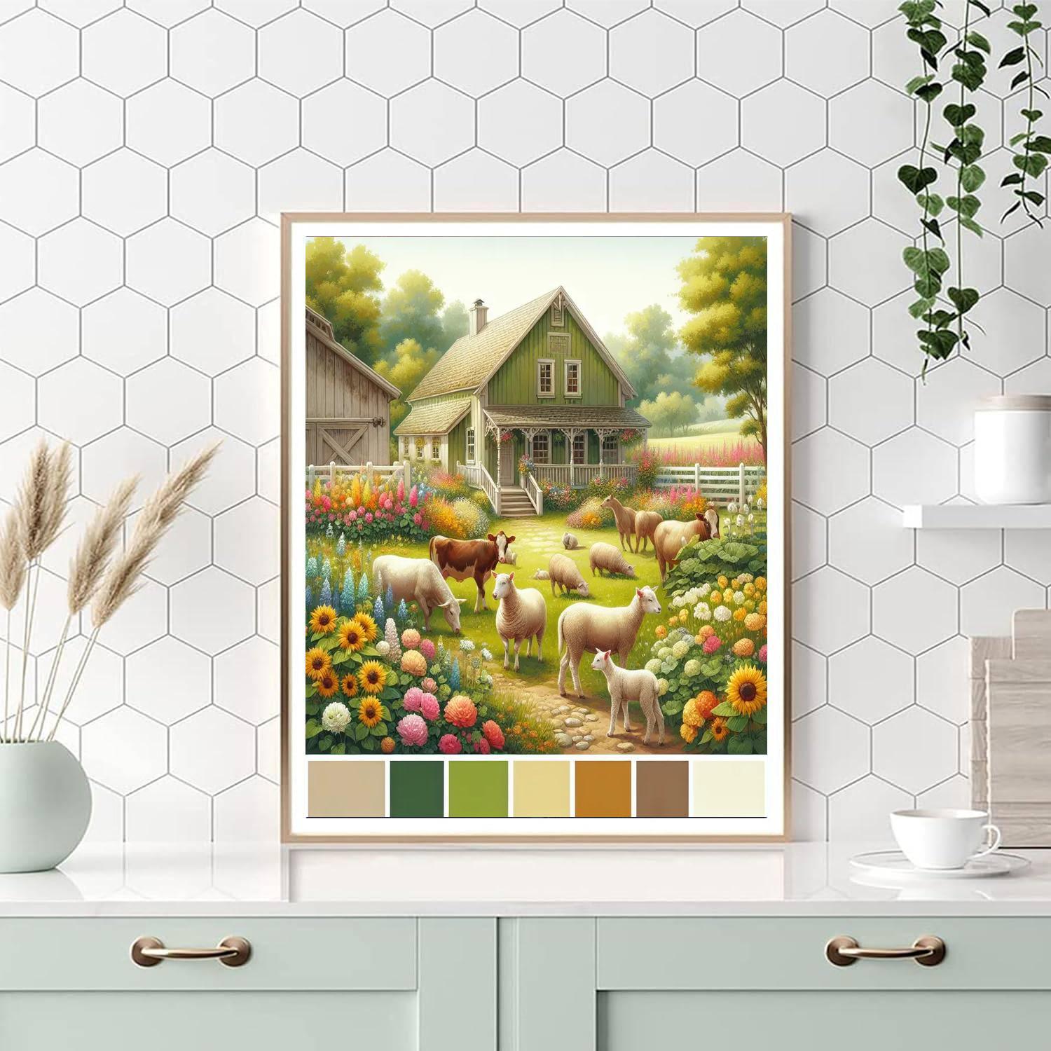 Charming Farmhouse Adventure Paint By Number