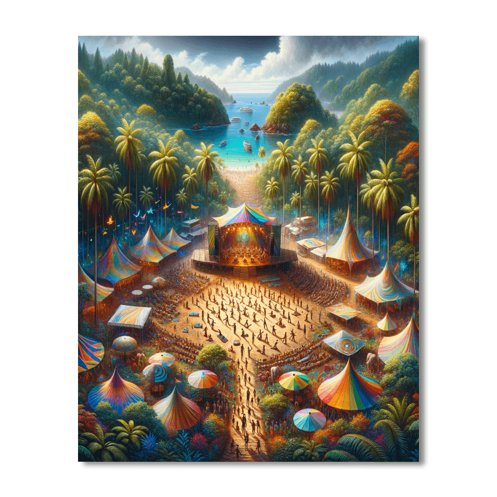 Envision Festival - Uvita, Costa Rica Numbered Painting Kits