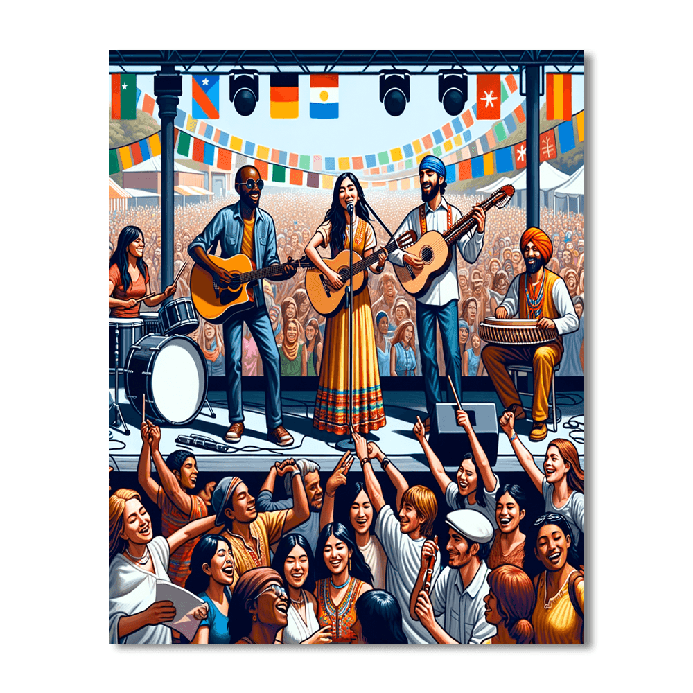 Womad Festival Painting By Numbers Kit