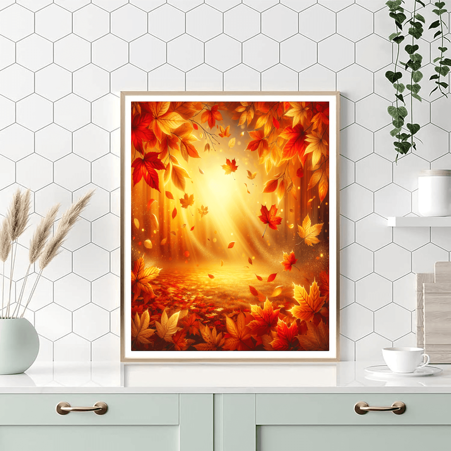 Glistening Autumn Leaves Paint By Numbers