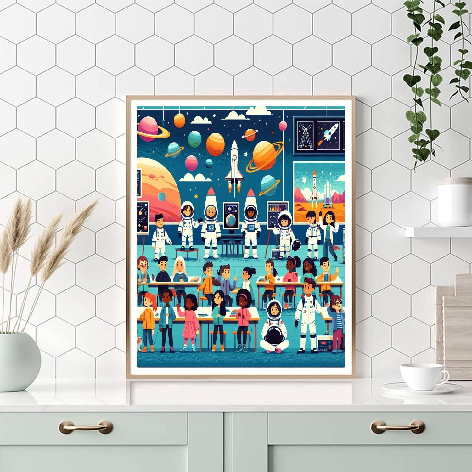 Astronaut Training Camp Painting Number Kit