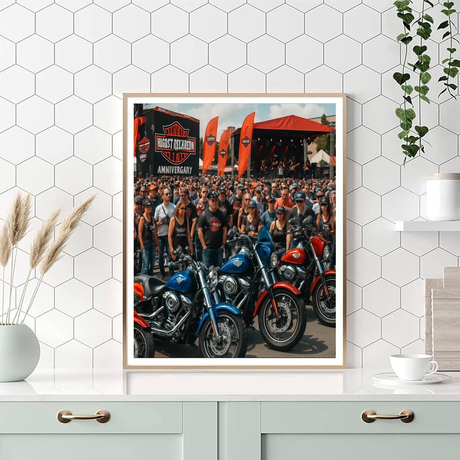 Harley-davidson 115th Anniversary - Usa Numbered Painting Kits