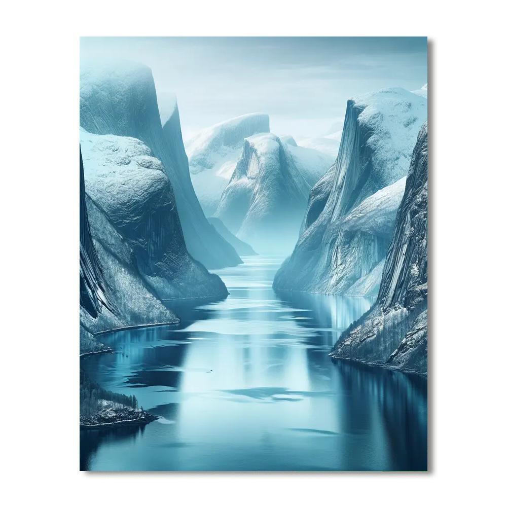 Nordic Tranquil Fjord Paint By Numbers