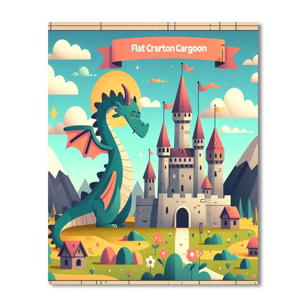 Dragon Kingdom DIY Paint By Numbers