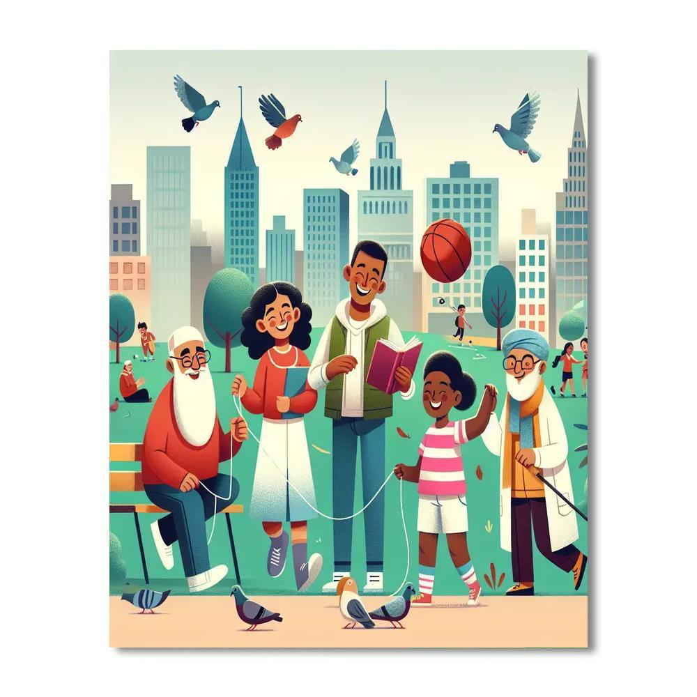 A Day In The City Paint By Number