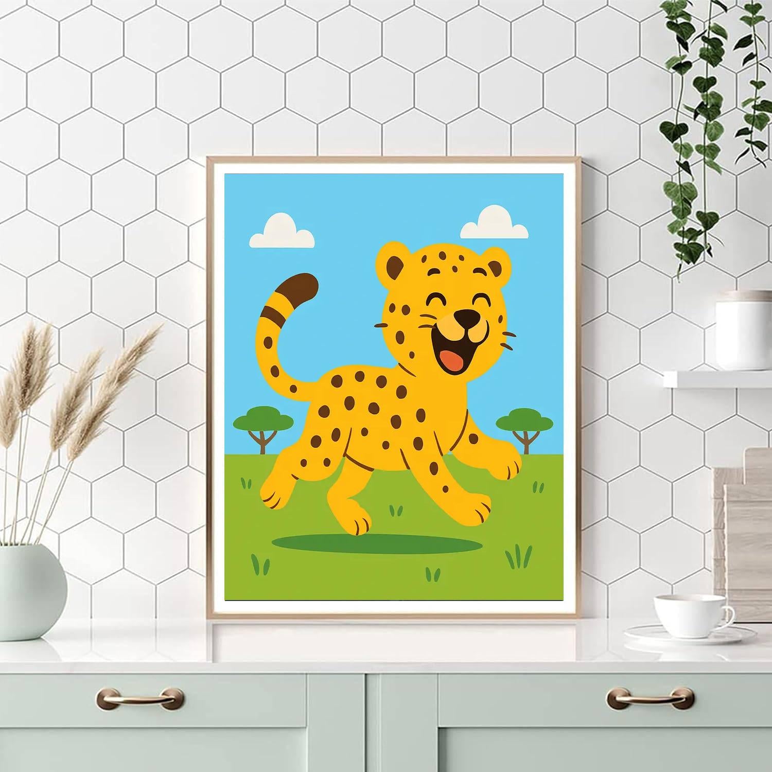 Laughing Cheetah Painting By Numbers Kit