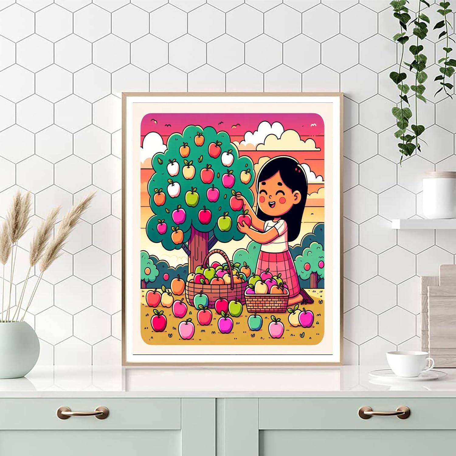 Enchanted Orchard Adventure Paint By Numbers Art