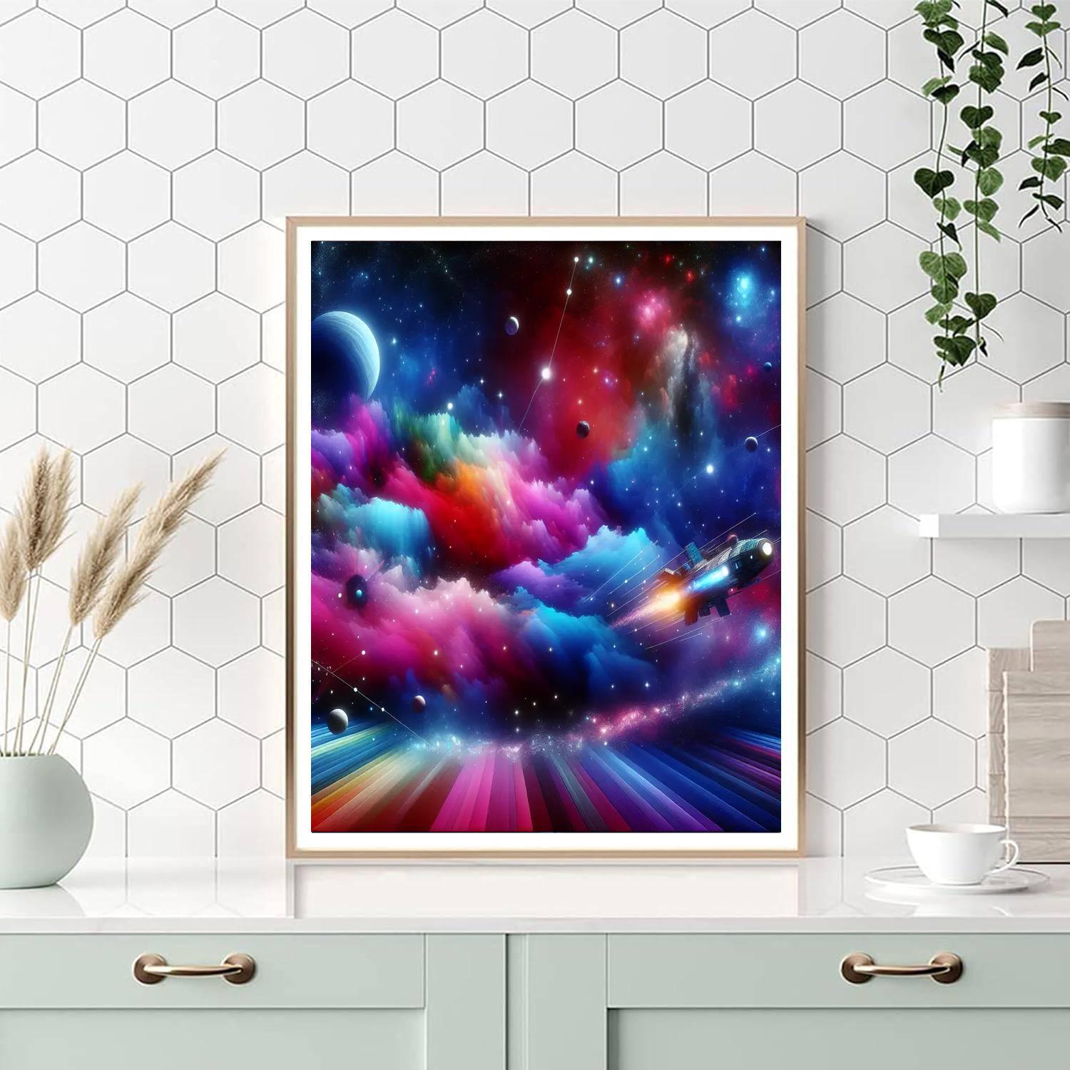 Adventurous Space Expedition Numbered Painting Kits