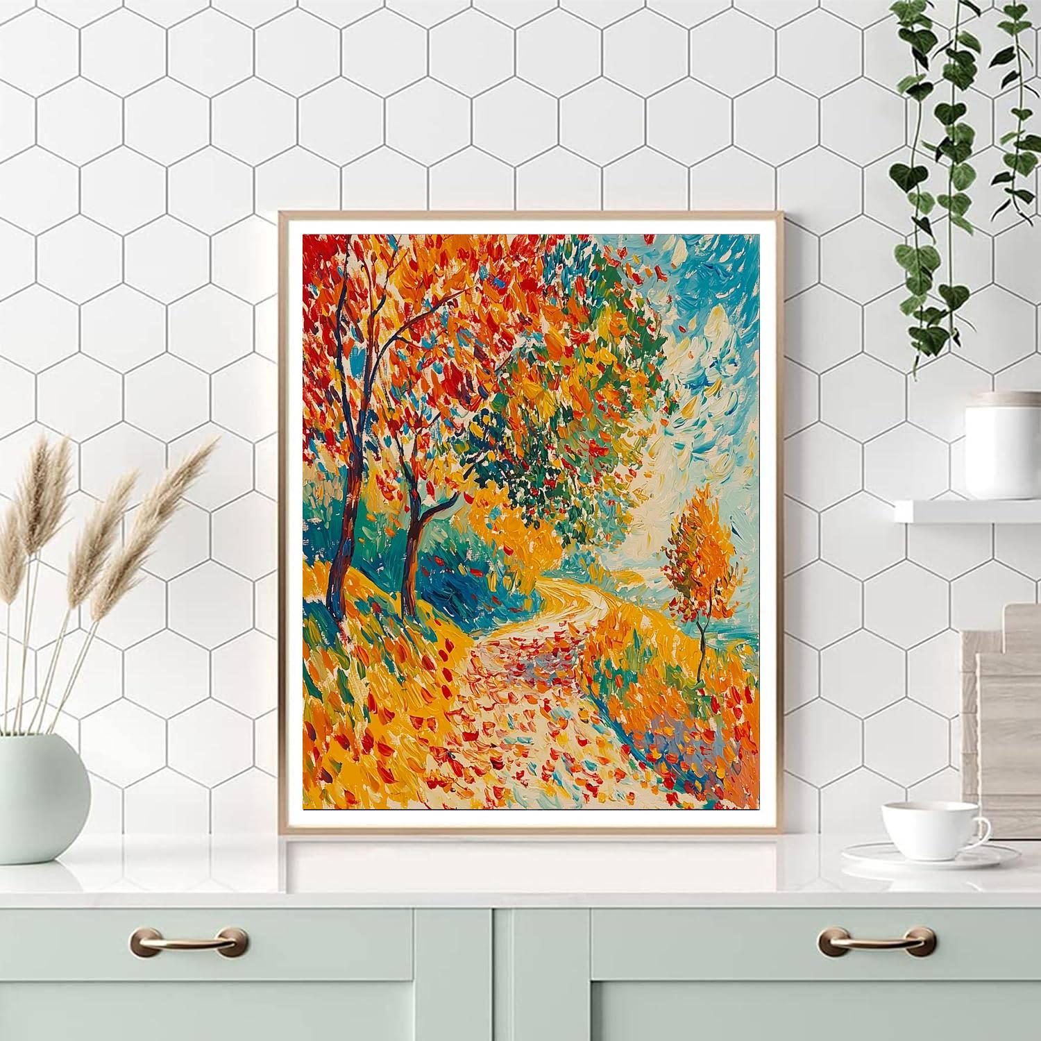 Edvard Munch Inspired Autumn's Melody  Paint By Numbers Kits