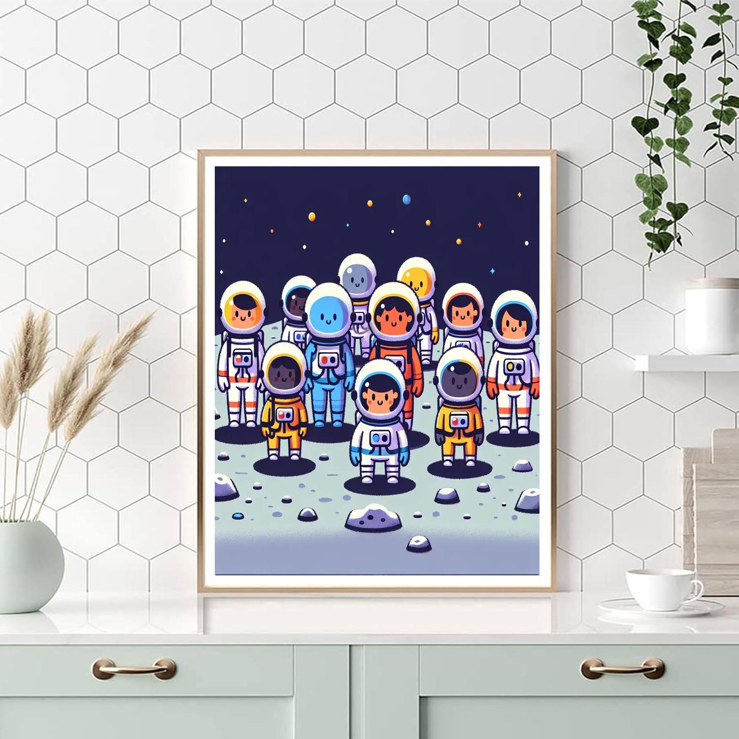 Lunar Landing Pioneers Painting Number Kit