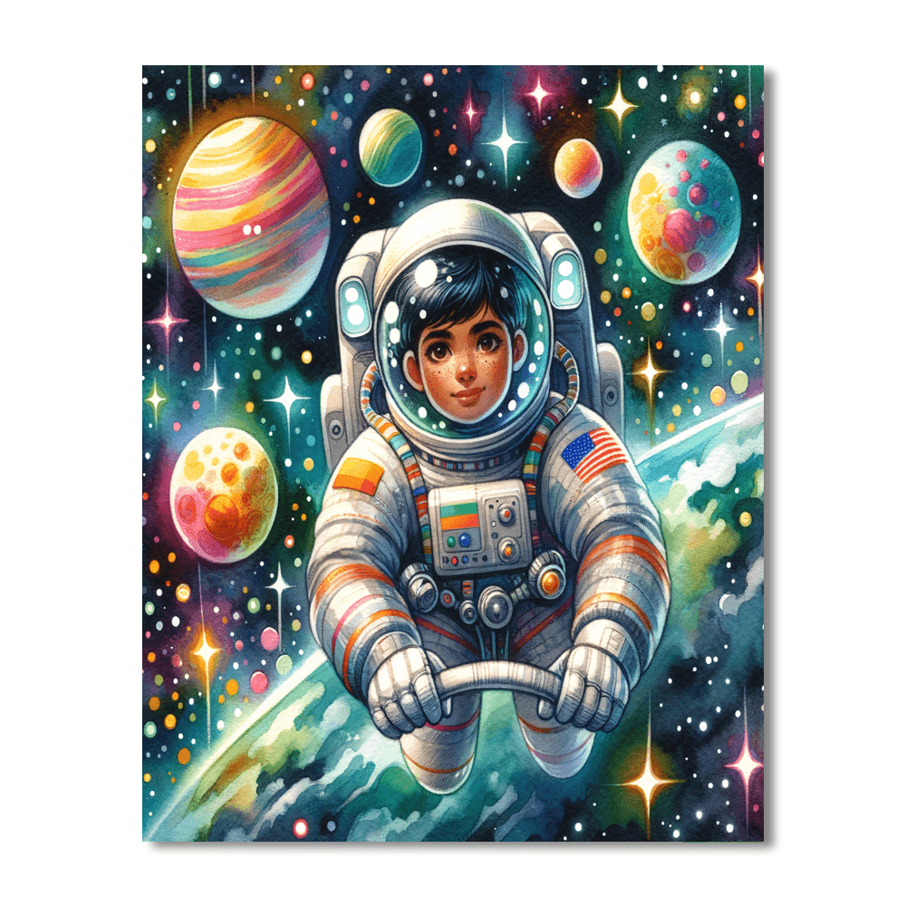 Brave Space Adventurer Painting Number Kit