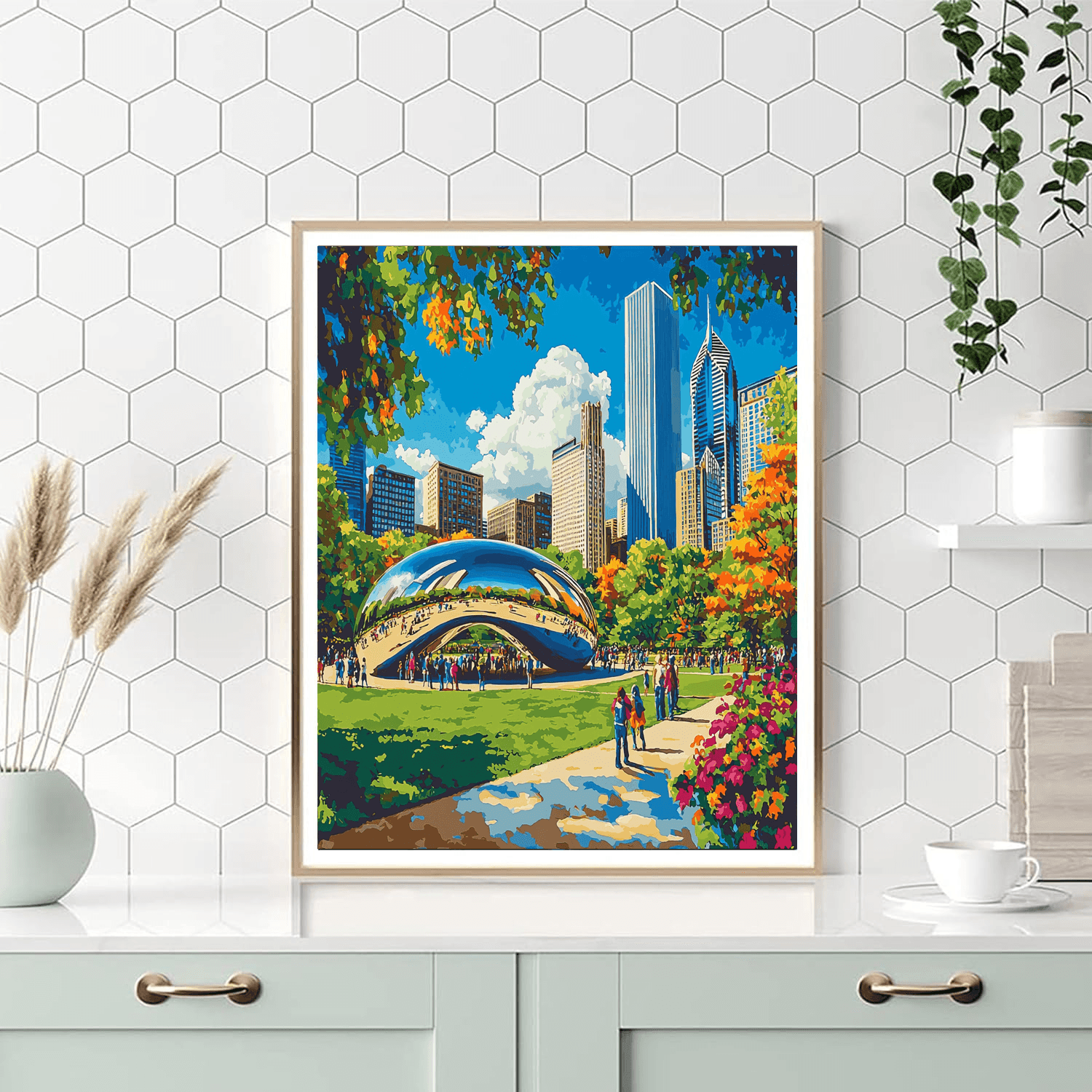 Millennium Park - Chicago, Usa Numbered Painting Kits