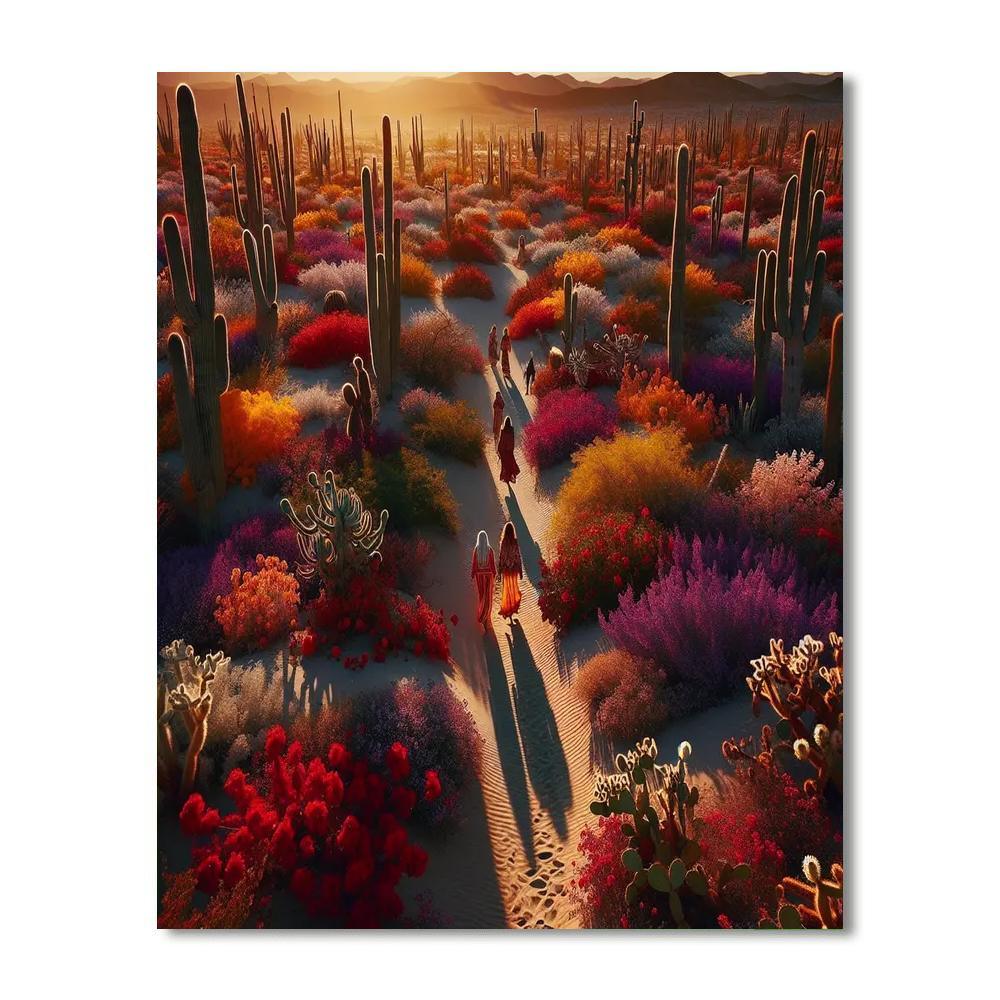 Bohemian Desert Oasis Paint By Color