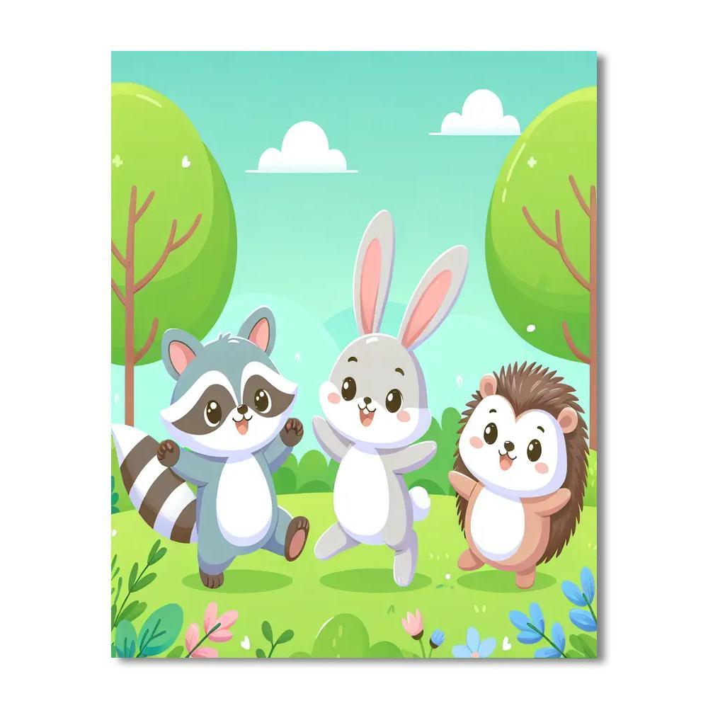 Curious Critters Painting By Numbers Kit