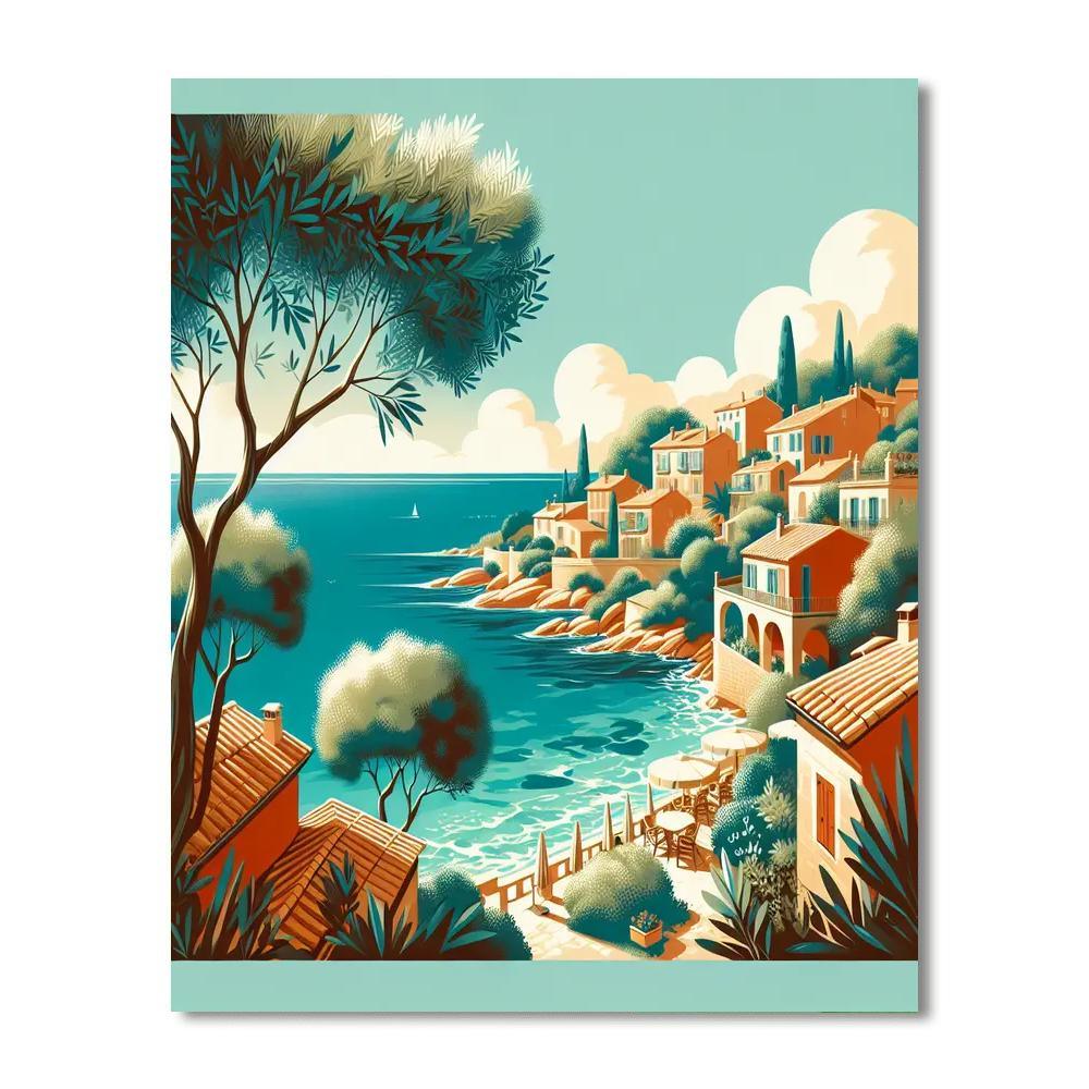 Mediterranean Breeze Paint By Numbers Kits