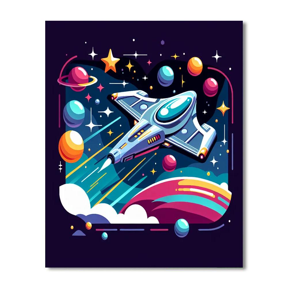 Starship Voyage Paint By Numbers Kits