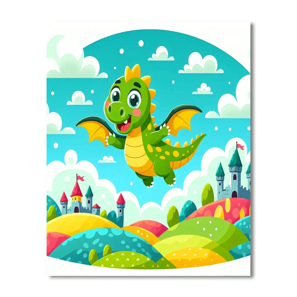 Charming Dragon Quest Paint By Numbers Art