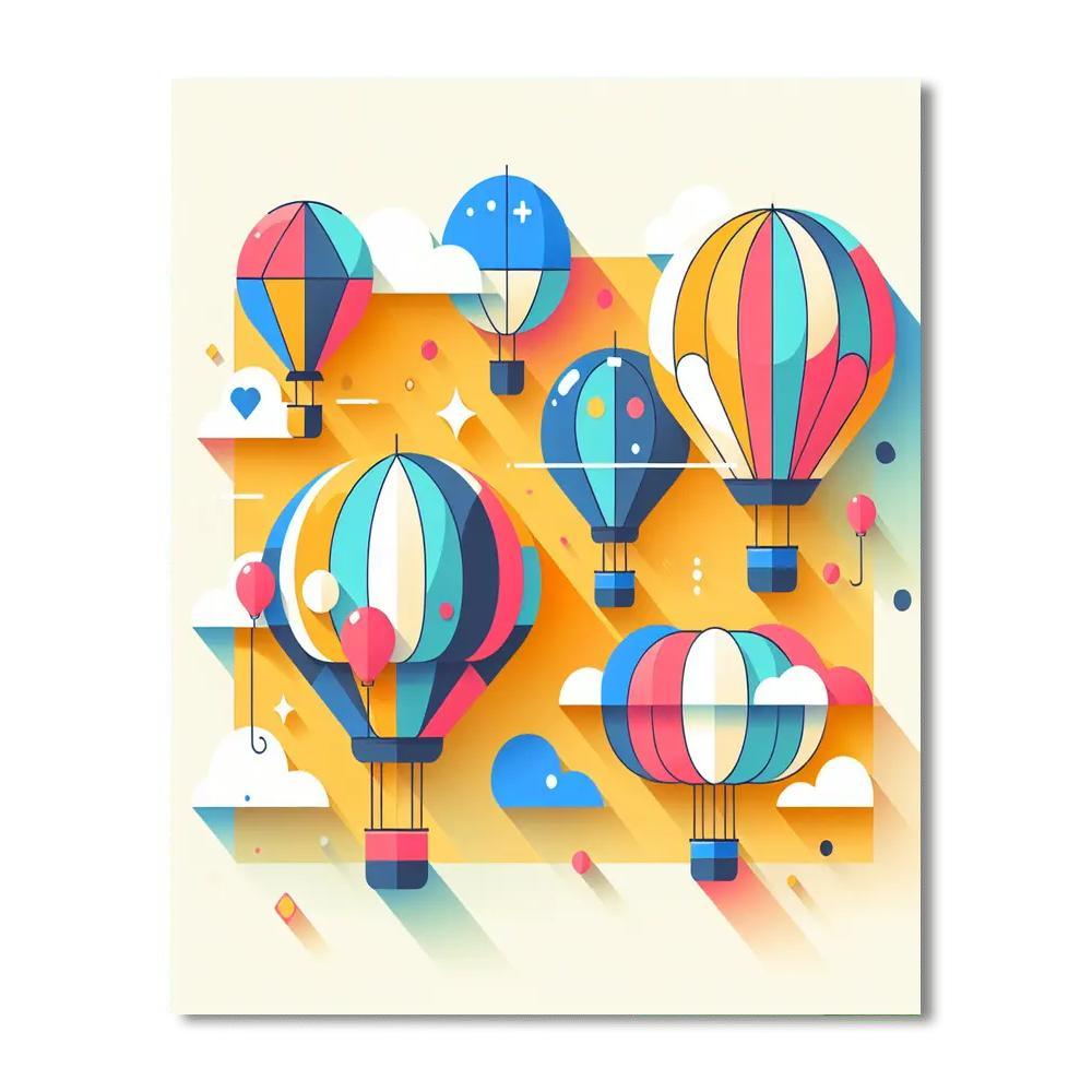 Ballooning Adventure Painting By Numbers Kit