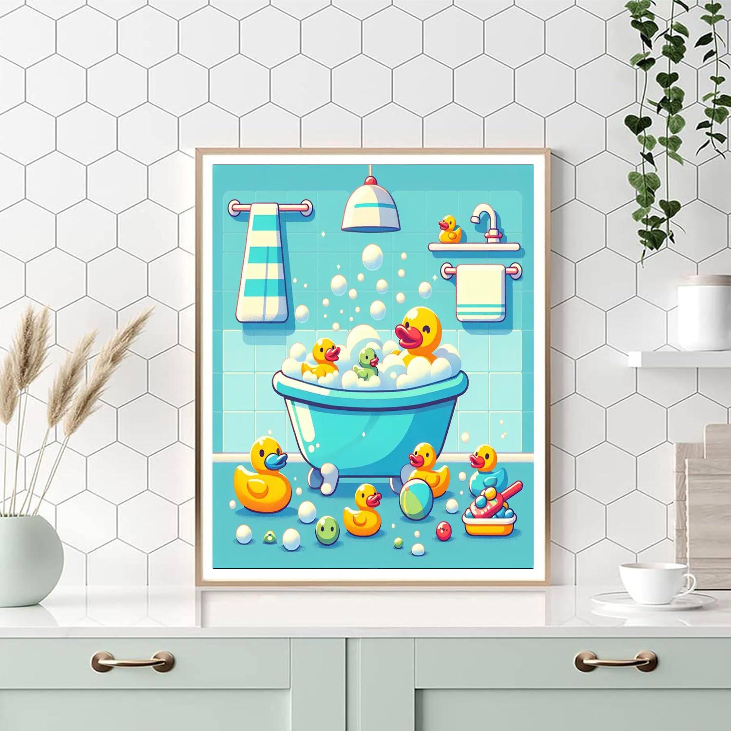 Bubbly Bathtime Bonanza Painting By Numbers Kit