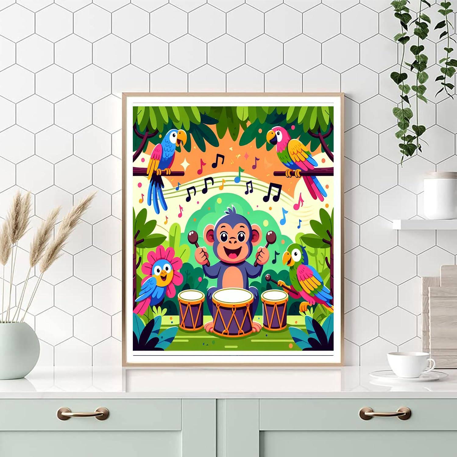 Jungle Rhythm Party Numbered Painting Kits