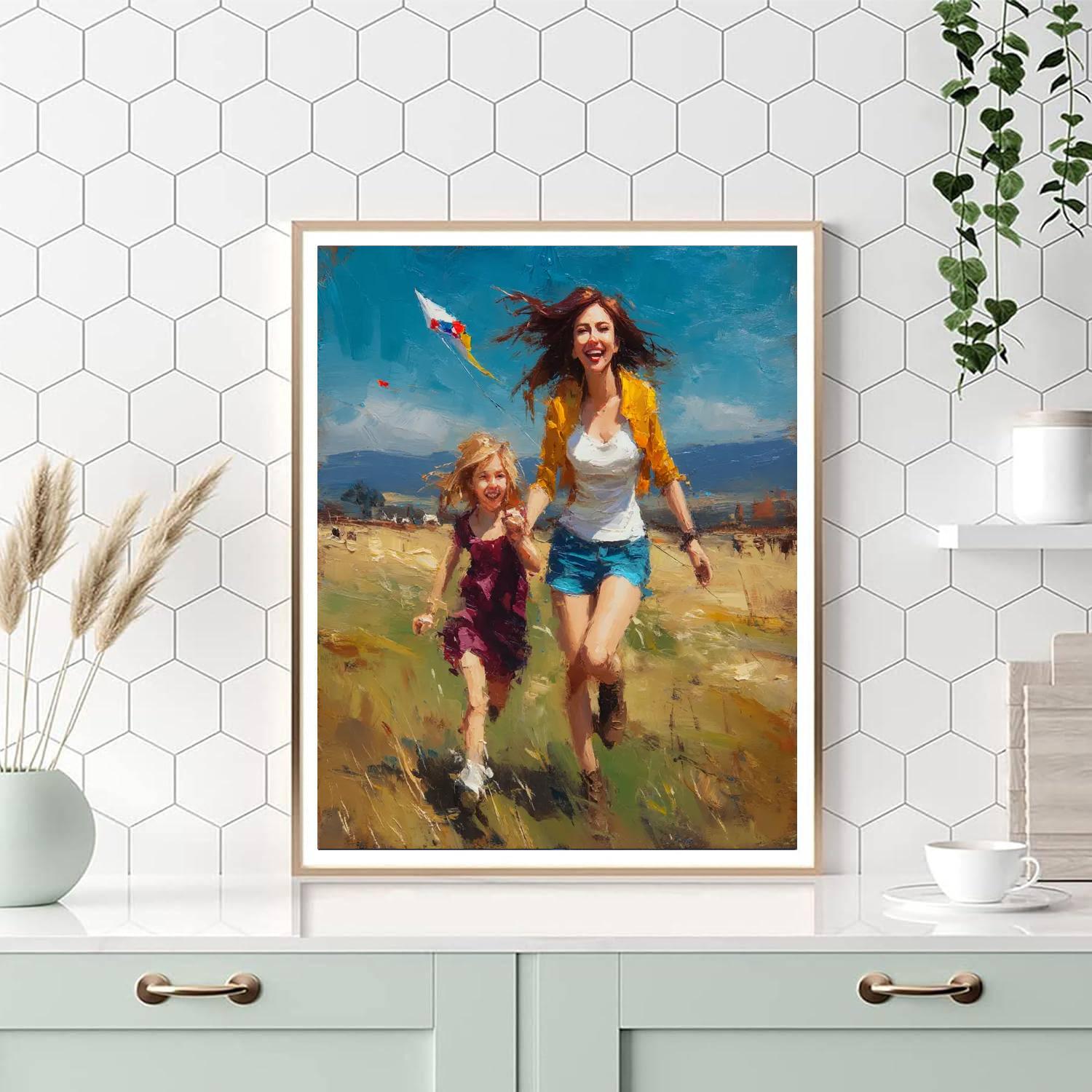 Kite Flying In The Breeze Paint By Number