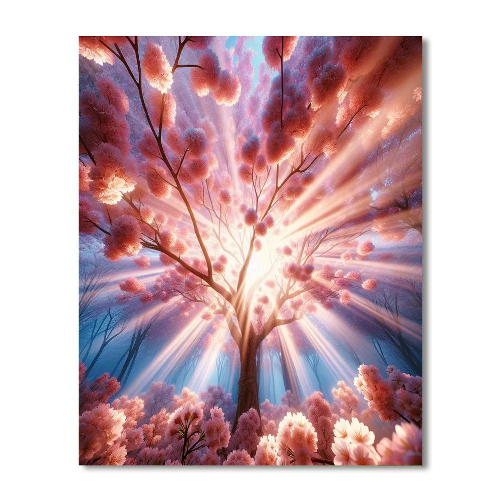 Cherry Blossom Spring Renewal Painting By Numbers Kit