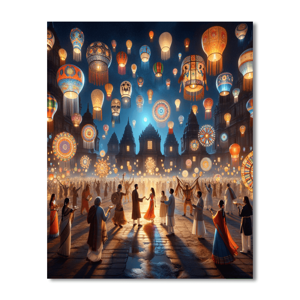 Luminous Lantern Festival - Taiwan Paint By Number