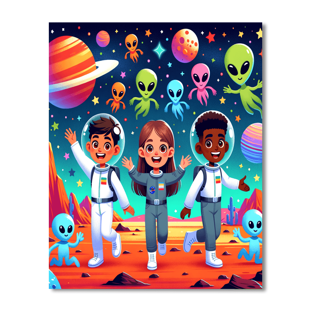 Space Cadets Mission Painting By Numbers Kit