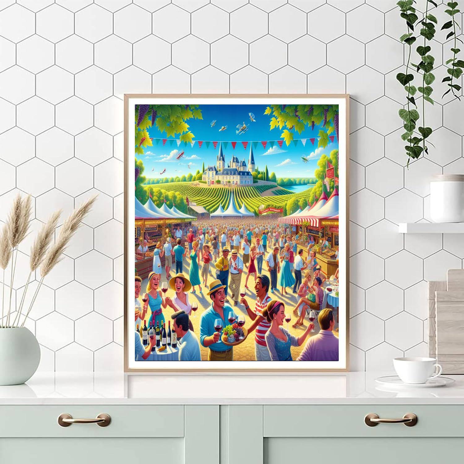 La Fête Des Vins De Bordeaux - France Paint By Numbers Art